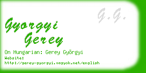 gyorgyi gerey business card